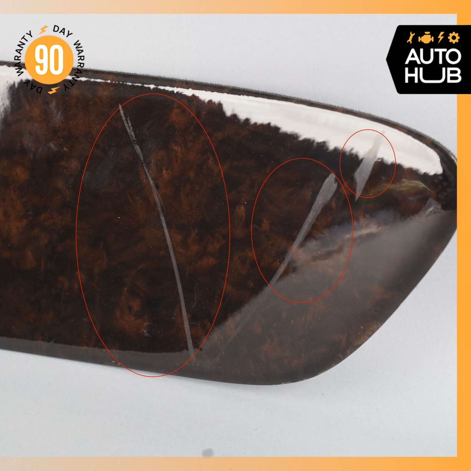 07-11 Bentley Continental GTC Rear Right Side Door Panel Trim Panel Wood OEM 52k