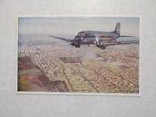 K1809 Postcard Plane Air Line Related United Airlines 