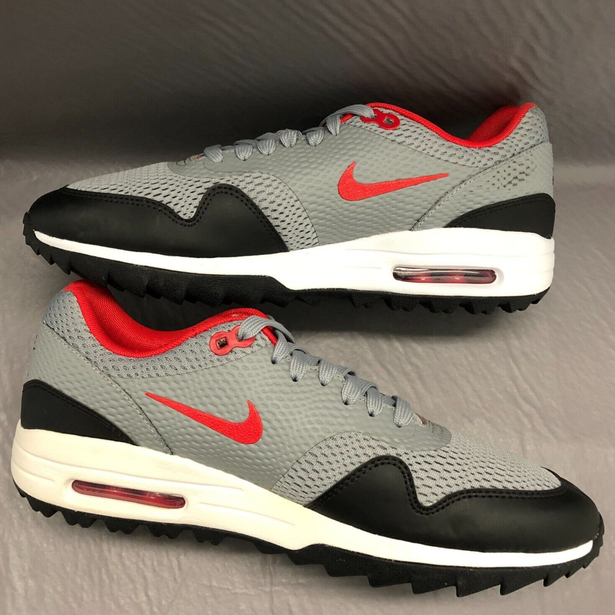 Nike golf men's air max 1g golf shoes - grey/white 2025 Nike golf men's air max 1g golf shoes - grey/white 2025