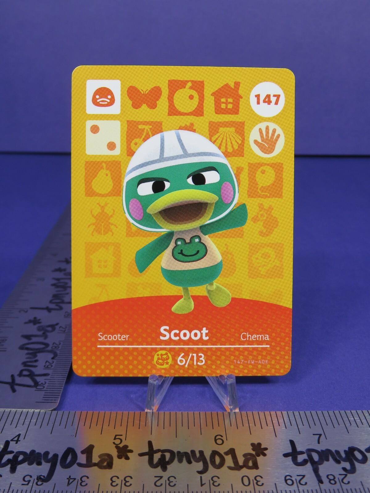 SCOOT #147 Pack Fresh Animal Crossing Series 2 Amiibo Card Authentic US eSE