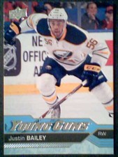 JUSTIN BAILEY  16/17 AUTHENTIC UDS1 YOUNG GUNS CARD  SP