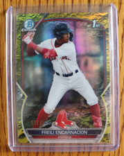 Freili Encarnacion /75 SP Lunar 2023 Bowman Baseball Card 1st Chrome Red Sox