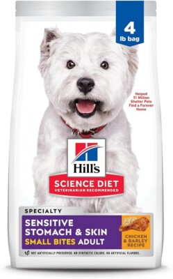 Hill's Science Diet Sensitive Stomach & Skin Adult Small Kibble, Dry Dog Food