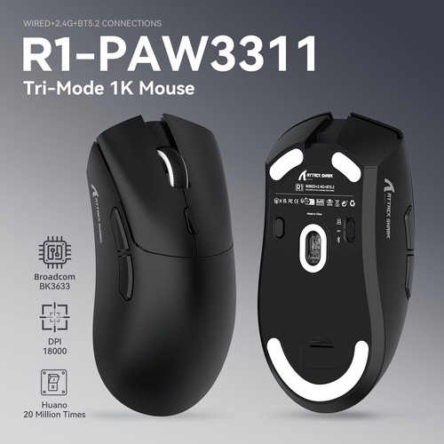 Juego de teclado mecánico, ratón y auriculares con junta trimodo ATTACK SHARK X87, juegos - Imagen 61 de 77