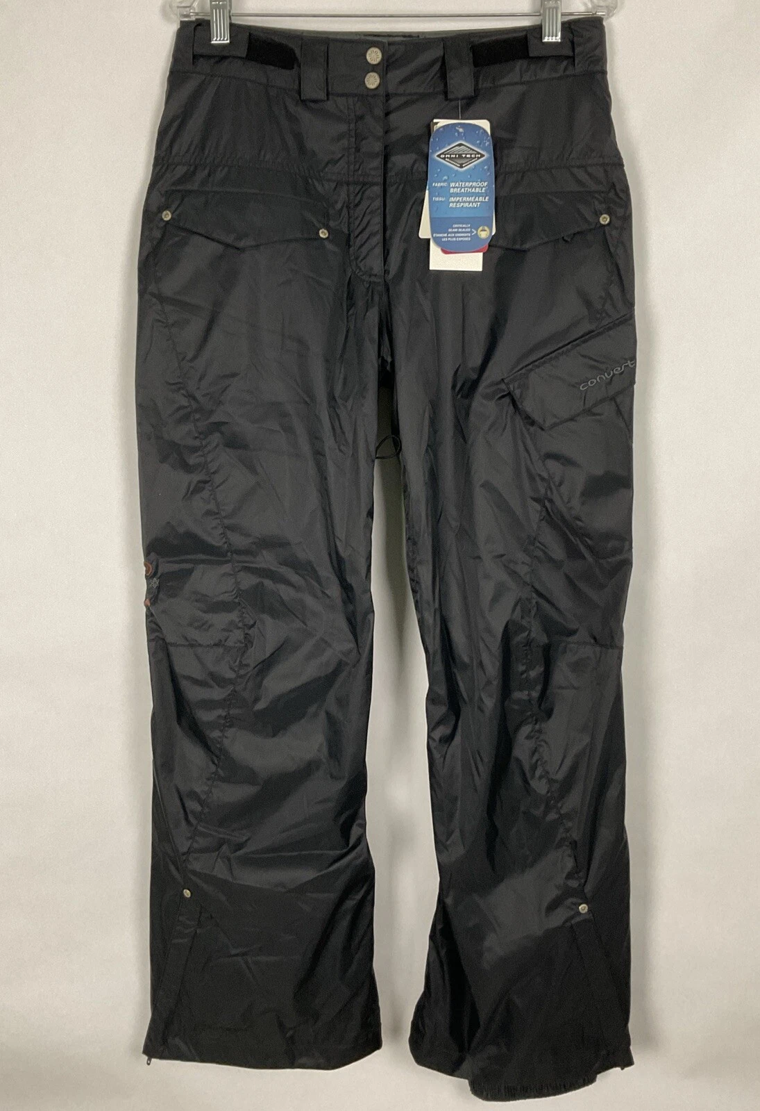Columbia NWT Womens Snoeshoe Trek Ski Snow Pants Small S Black Omni-Tech New