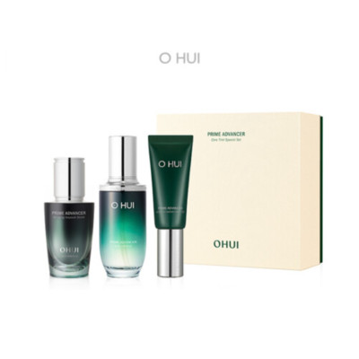 O HUI OHUI Prime Advancer De-aging Ampullenserum + Creme + Weichmacher Spezia...