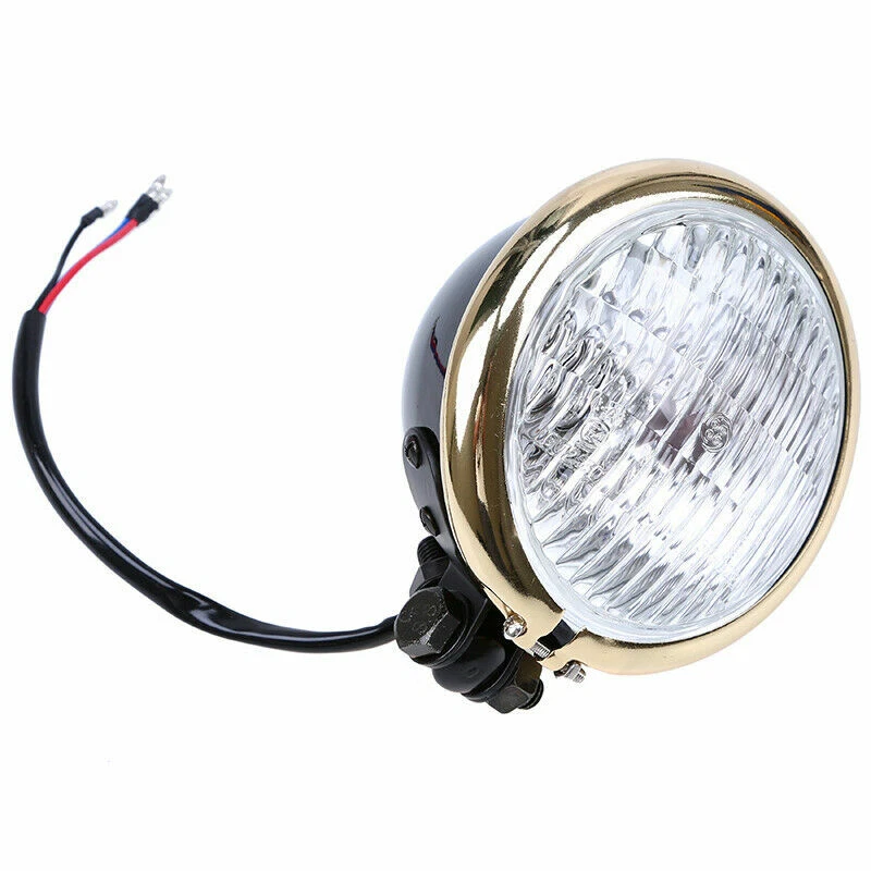 Faro de 4,8" Forma Redonda Lámpara Ámbar 12V Universal Se Adapta a Suzuki Yamaha Foto 4 de 4