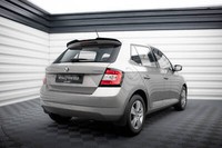 Spoileransatz CAP FüR Skoda Fabia Hatchback Mk3 Schwarz Hochglanz Heckspoiler
