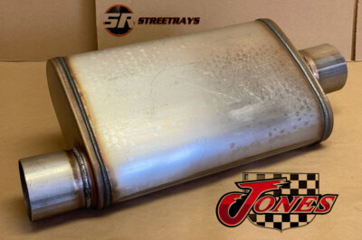 Jones Performance Exhaust 4x9 Oval Muffler High Flow MAX Jones Performance Exhaust 4x9 Oval Muffler High Flow MAX