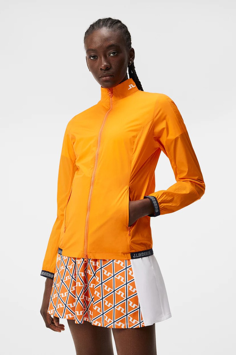 J. Lindeberg Tenley Ladies Golf Jacket GWOW09194-I075 Orange Small
