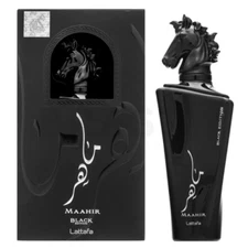 Maahir Black Edition by Lattafa 3.4 oz EDP Perfume Cologne Unisex New in Box