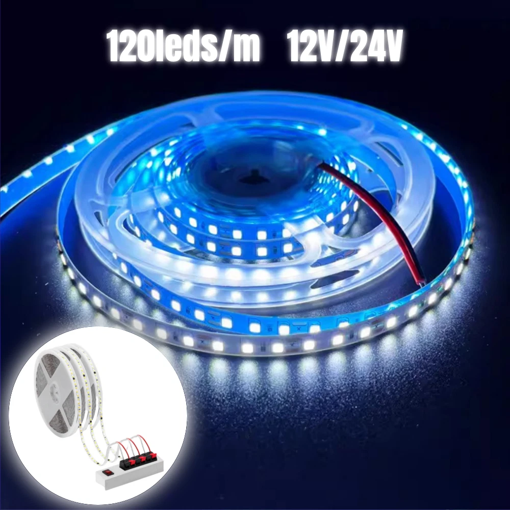 Cold White 6000K 110V LED Neon Strip Lights Flexible Tape No Transformer Needed