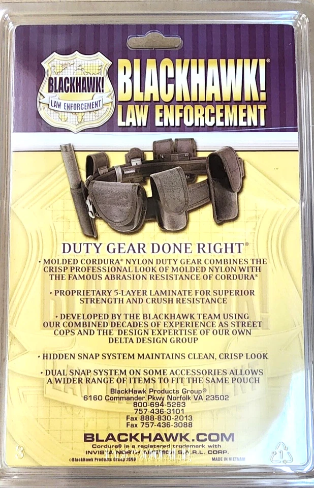Bolsa de cargador doble BLACKHAWK - cargadores de pila única moldeados Cordura negro 9 40 45 Foto 4 de 4