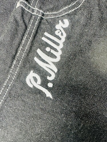 P. Miller Authentic cargo jeans youth size 12 Vintage 90s Y2K Black Denim Cotton - Picture 2 of 9