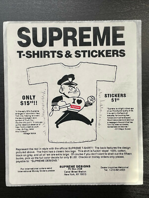 Supreme T-Shirts & Stickers Sticker FW07 NOS New Rare | eBay