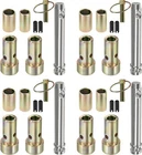 4 Pairs Cat 1 Quick Hitch Bushing Kit & S07070200 Top Link Pin and Lynch Pin Kit