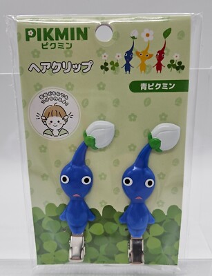 Hair Clip Set PIKMIN Blue Kawaii Hairpin Barrett Japan Nintendo