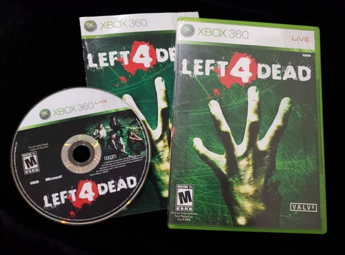 Left 4 Dead (Microsoft Xbox 360, 2008) Complete w/ Manual CIB, TESTED!