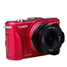 8mm f/3.8 Wide Angle Fisheye Lens MF FOR Olympus/Panasonic M4/3 Mount Camera BLA