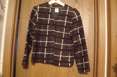 Graff of California Long Sleeve Brown, Black and Cream  Jacket