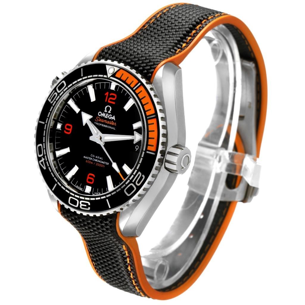 Omega Planet Ocean 600M Black Orange Ceramic Steel Watch 215.32.44.21.01.001 image 3