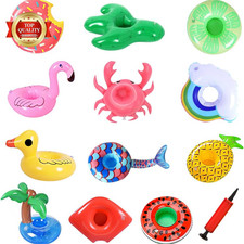 Drink Floaties 13 Pack Pool Drink Floats Inflatable Drink Holder Floating Drink