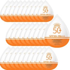 30 Pcs Mini Sunscreen SPF 50 , Travel Size Sunscreen Packets for Face  Body,...