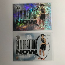 2025-26 Topps Basketball Nolan Traore Generation Now GN-19 Holo Foil & Base RC