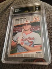 Bill Ripken 1989 Fleer #616 Black Box GMA Graded 8