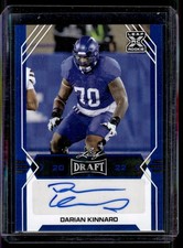 2022 Leaf Draft Autographs Blue Darian Kinnard Auto Kentucky Wildcats #BA-DK1