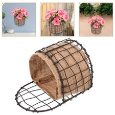 Hanging Planters for Outdoor Plants Half Round Wall Basket Mounted Wire Baskets