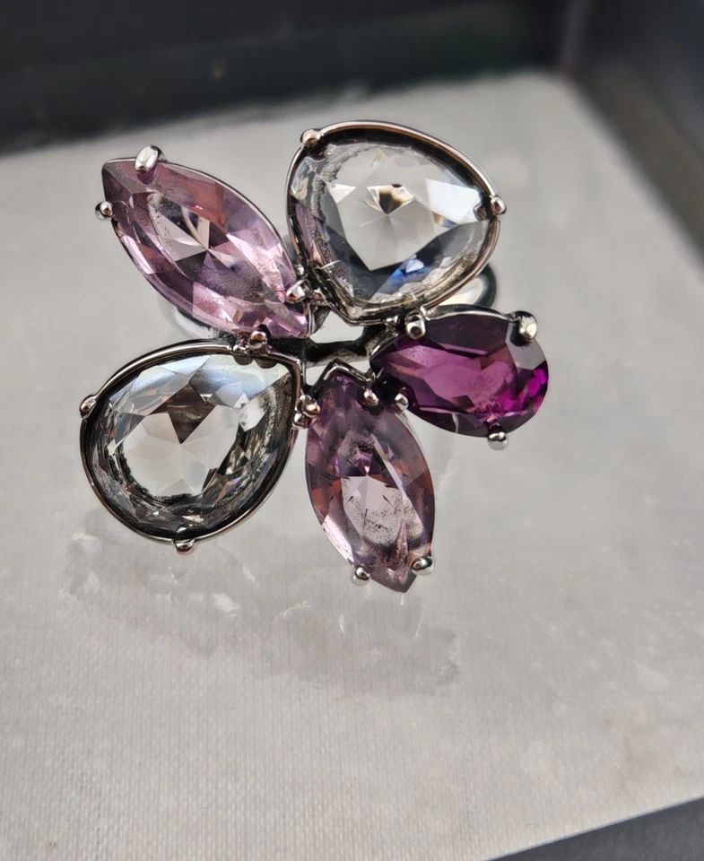 Swarovski Heritage Ring Rhodium Plated Size 55 - Image 4 of 4