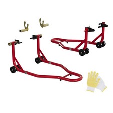 Motorcycle Stand Lift 900lbs Heavy Duty Capacity Front Rear Combo Stands Set Motorcycle Stand Lift 900lbs Heavy Duty Capacity Front Rear Combo Stands Set