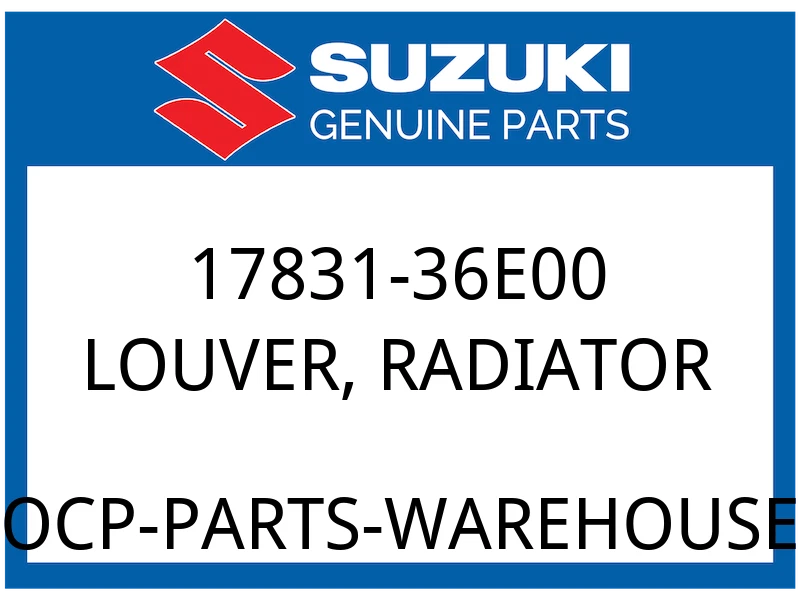 LOUVER, RADIATOR