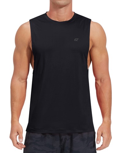 Men's Workout Tank Top Gym Muscle Sleeveless Shirts Quick Dry Athletic Bodybu... - Picture 1 of 6