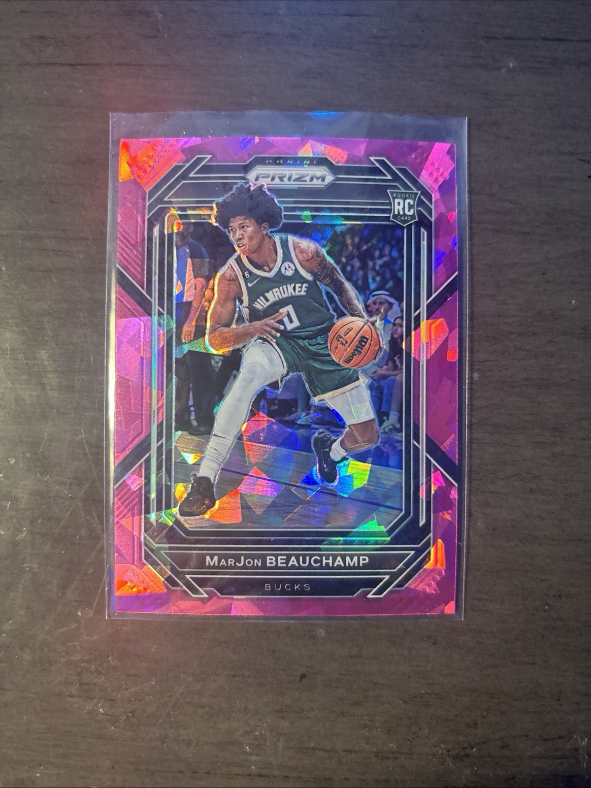 2022-23 Prizm MARJON BEAUCHAMP Pink Ice Prizm #268 Rookie RC Bucks SP