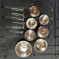 Children  s cooking pan set - 15 pc, metal