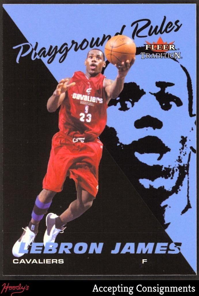 2003-04 Fleer Tradition Playground Rules #1 LeBron James RC ROOKIE Cavaliers