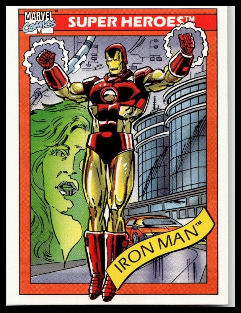 Marvel Iron Man 1990 Marvel Universe Impel #42