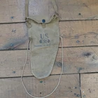 WW2 US Military Training Gas Mask M1A1 Canvas Carrier Pouch 18" L Vintage