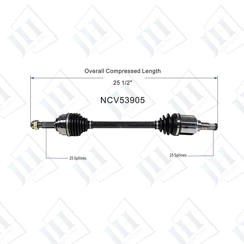 OE Front Left Driver CV Axle Shaft For 2007-12 Nissan Versa L4 1.8L FWD Auto - Image 2 of 4