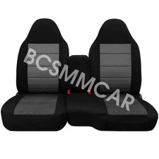 6040 Split Bench Front High Back Seat Covers Fit For Chevy Colorado 2004-2012
