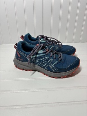Asics Shoes Womens 7.5 Trail Scout 2 Running Low Sneakers 1012B039 Blue Lace Up