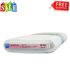 Pellon SF101 Shape-Flex Cotton Fusible Interfacing, White, 20" x 10 Yards Bolt