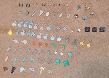 Large Lot Star Trek Star Wars Galoob Micro Machines + Display Stands USED