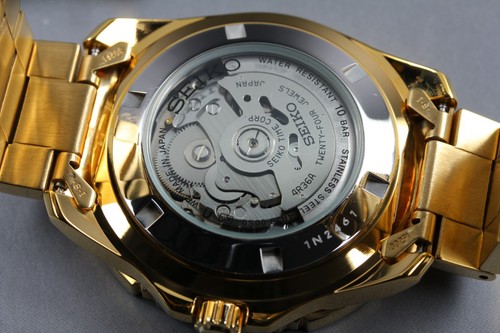 OH Rare [N MINT] SEIKO 4R36-00S0 5 Sports Automatic Gold Day/Date Men's Watch JP - Picture 5 of 10