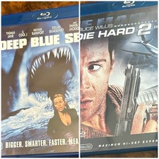 Deep Blue Sea (1999) / Die Hard 2: Die Harder (1990) Blu Rays Renny Harlin