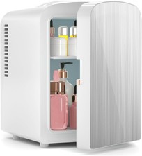 Compact Refrigerator, Portable Mini Fridge, Skin Care 4L Capacity/6 Cans, for Be