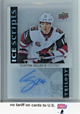 2017-18 Upper Deck Trilogy Ice Scripts #ISCK Clayton Keller