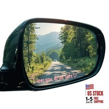 10Pcs Drive Safe Stickers for Car Rear View Mirror - "I Love You Drive Safe"
